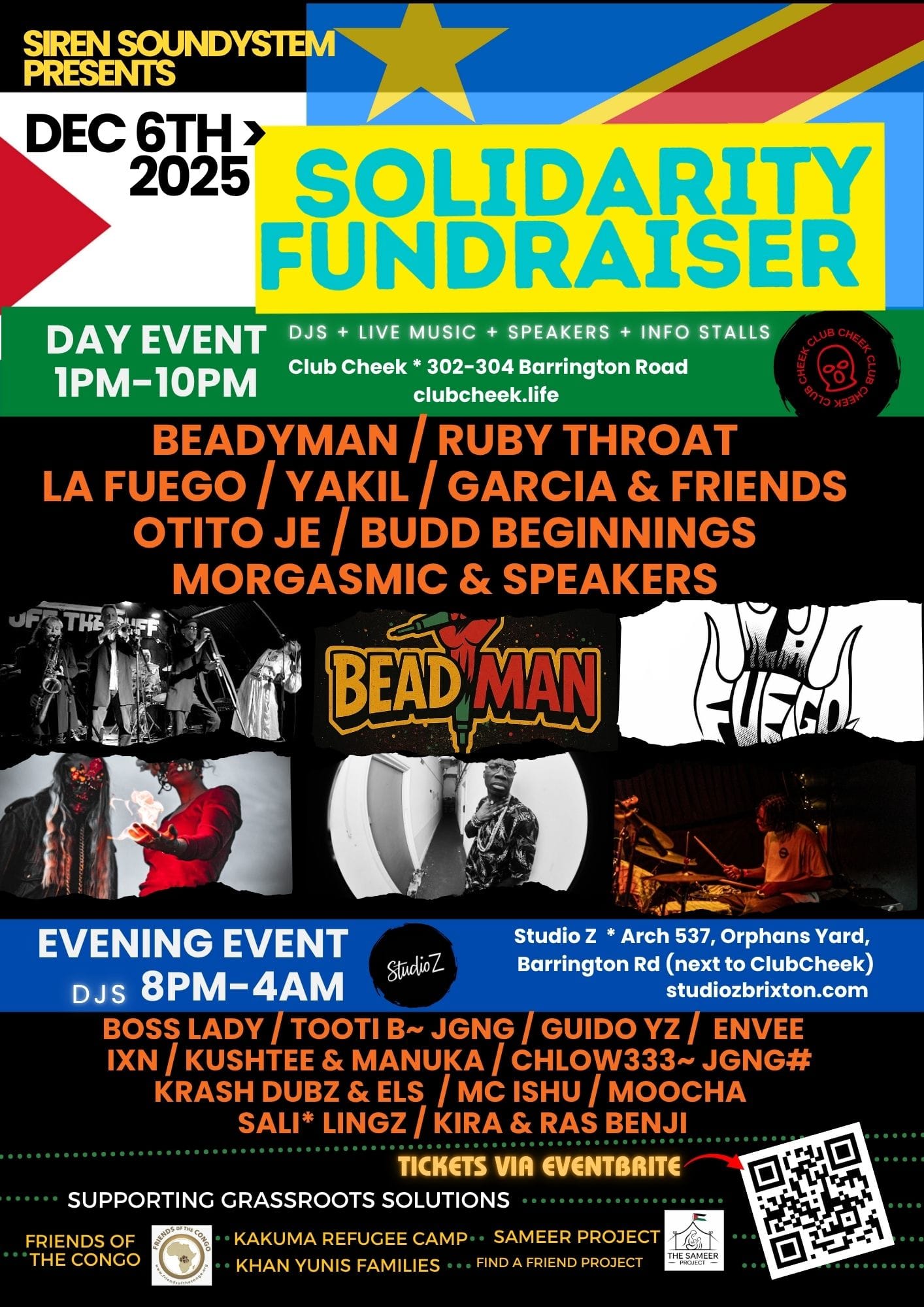 SOLIDARITY FUNDRAISER Siren Soundsystem